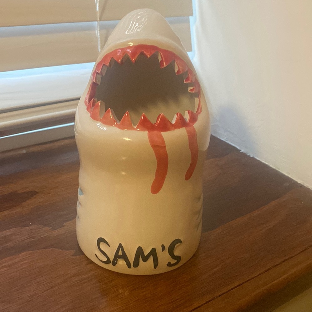 Shark Head Ceramic Tiki Mug